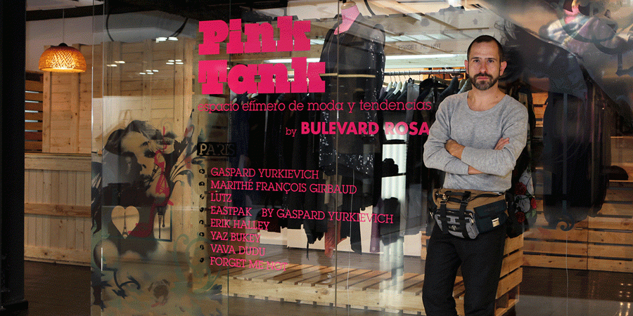 Gaspard Yurkievich en el Pink Tank del Boulevard Rosa en Barcelona