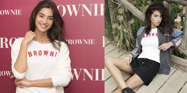 Brownie estrena su nueva imagen de campaña, la chica de moda, Rocío Crusser