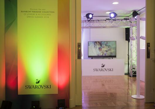 Explosión de colores y brillo en la presentación de la nueva colección de Swarovski para el próximo verano 2018